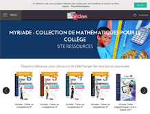 Tablet Screenshot of myriade.editions-bordas.fr