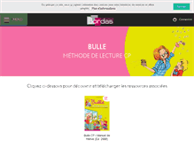 Tablet Screenshot of bulle.editions-bordas.fr