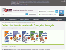 Tablet Screenshot of 4chemins.editions-bordas.fr