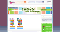 Desktop Screenshot of epithete.editions-bordas.fr