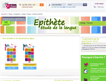 Tablet Screenshot of epithete.editions-bordas.fr